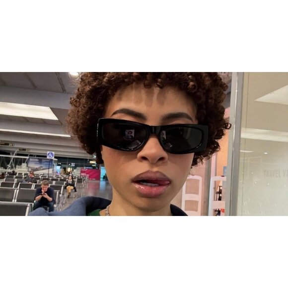 New SAINT LAURENT Black Square SL M140/F 001 Sunglasses Women - Picture 3 of 6